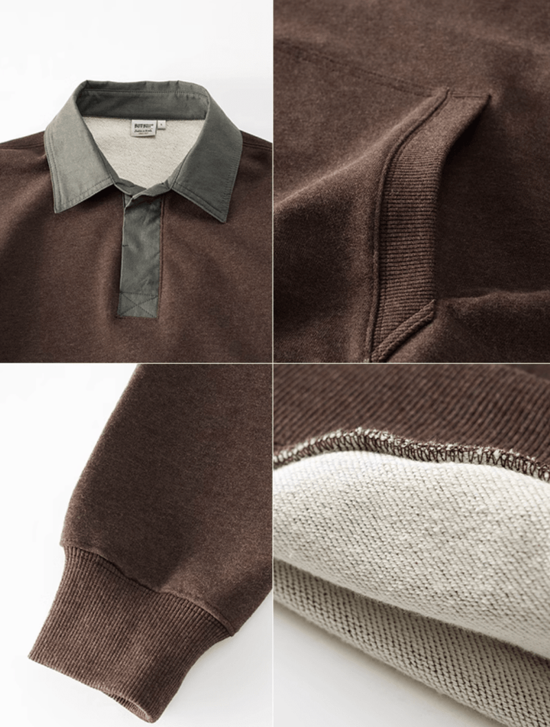 【375G】retro rugby polo shirt N5094 - ファッション通販 NNine(ナイン)