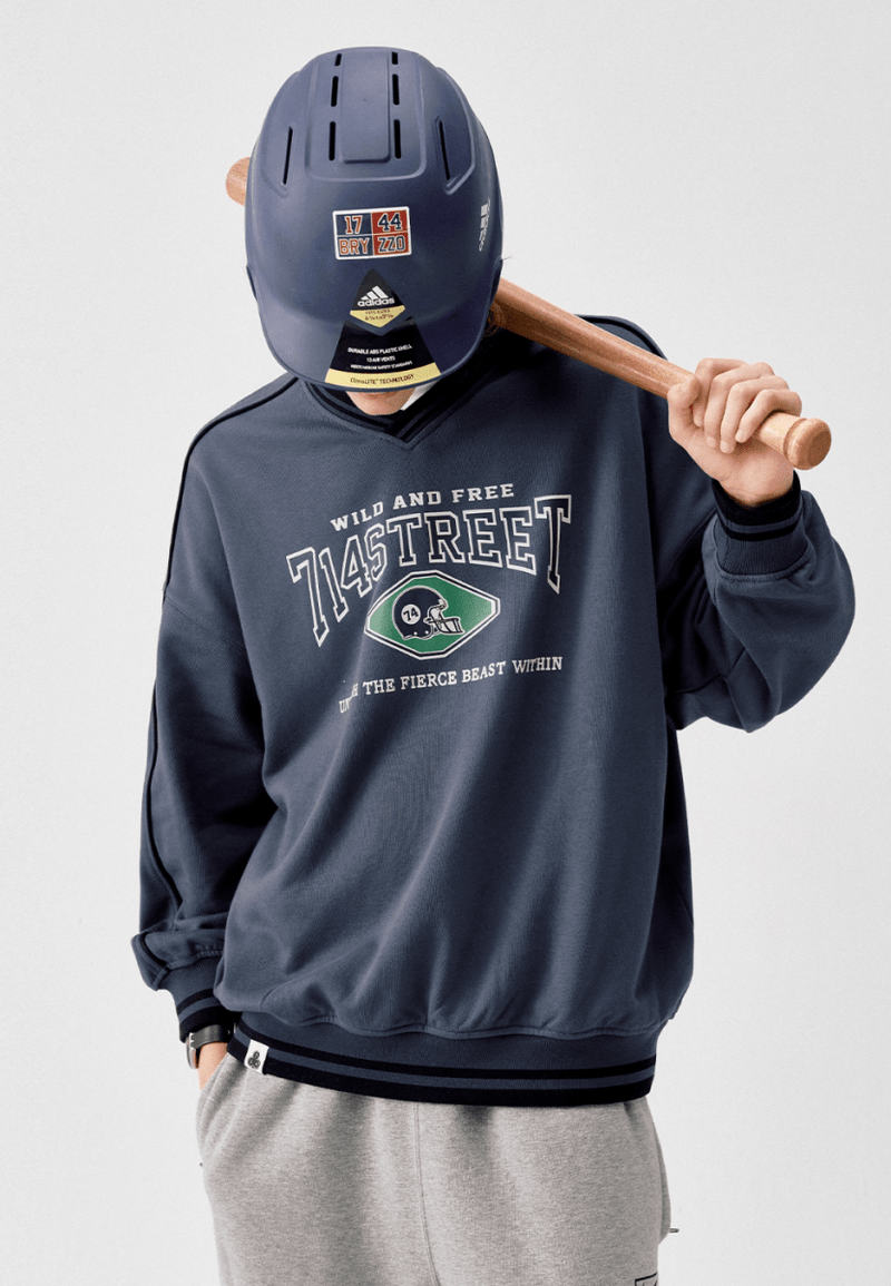 【390G】college football sweatshirt N4813 - NNine