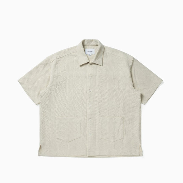 3D cable short sleeve polo shirt N3863 - NNine