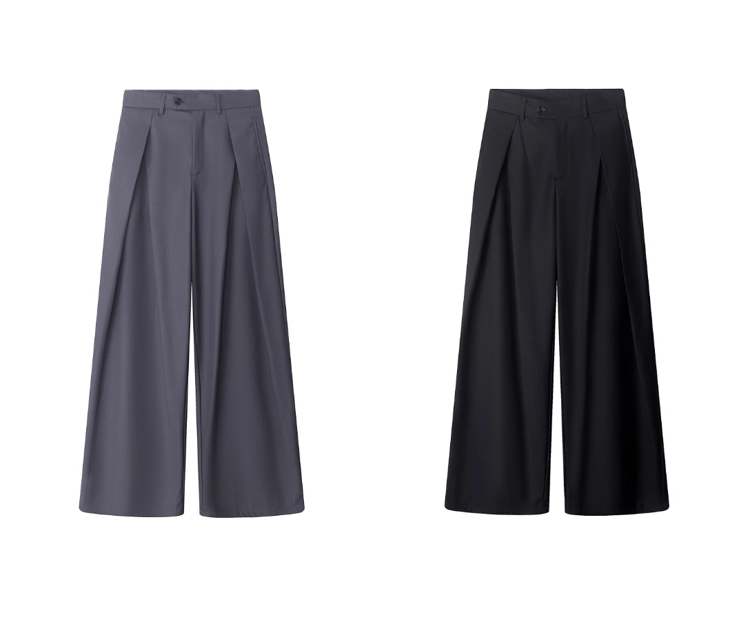 立体プリーツパンツ ポリエステル混紡 / 3D Pleated Pants N5561 - ファッション通販NNine（ナイン）