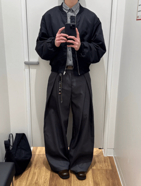 立体プリーツパンツ ポリエステル混紡 / 3D Pleated Pants N5561 - ファッション通販NNine（ナイン）