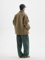 【ウールブレンド 3M社ダウン入り】horn button retro coat N4716 - NNine