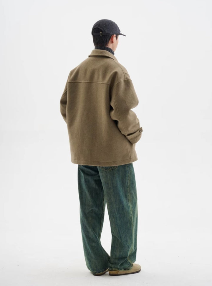 【ウールブレンド 3M社ダウン入り】horn button retro coat N4716 - NNine