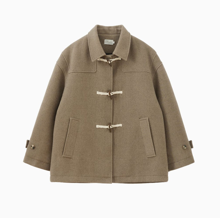 【ウールブレンド 3M社ダウン入り】horn button retro coat N4716 - NNine