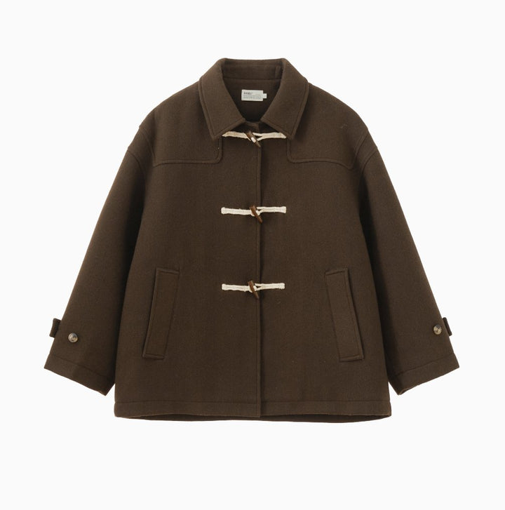 【ウールブレンド 3M社ダウン入り】horn button retro coat N4716 - NNine