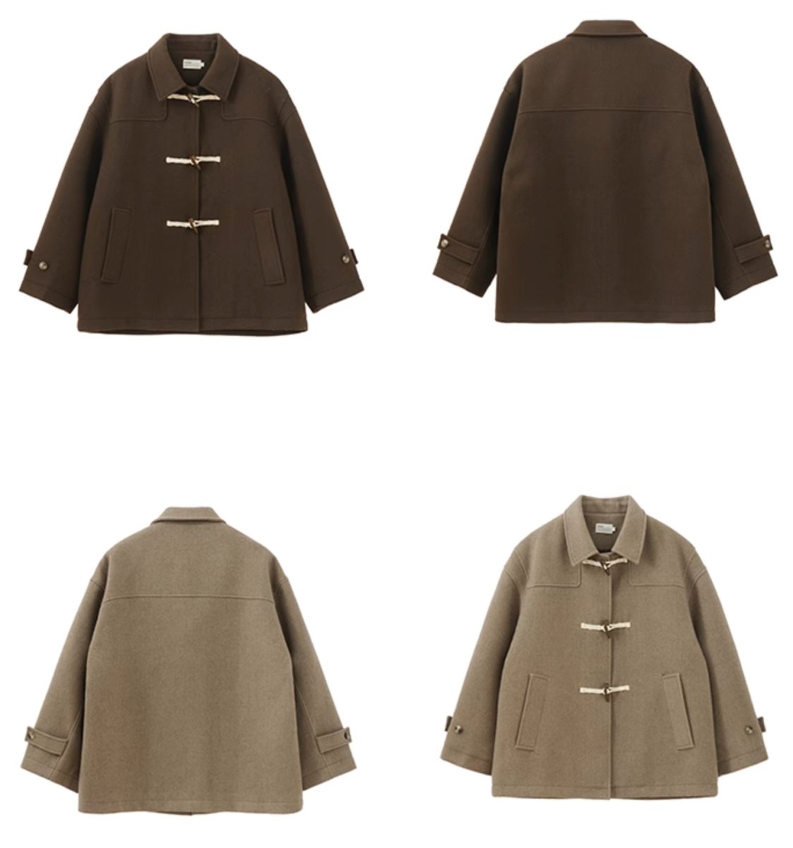 【ウールブレンド 3M社ダウン入り】horn button retro coat N4716 - NNine