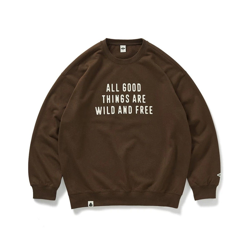 420G message print sweatshirt N4563 - NNine