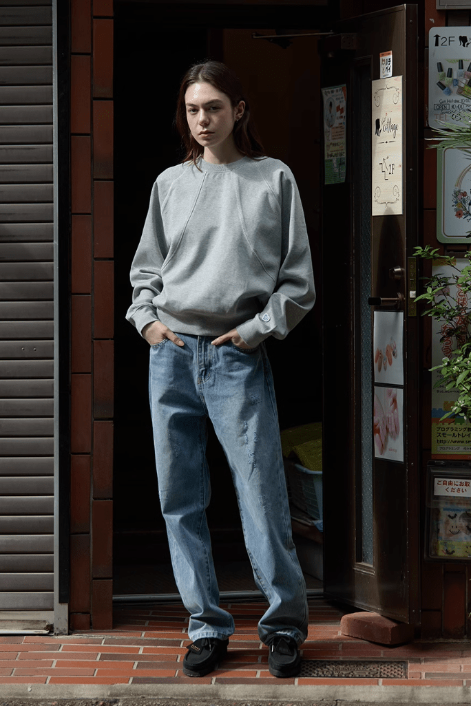 【430G】round neck sweatshirt N5026 - NNine