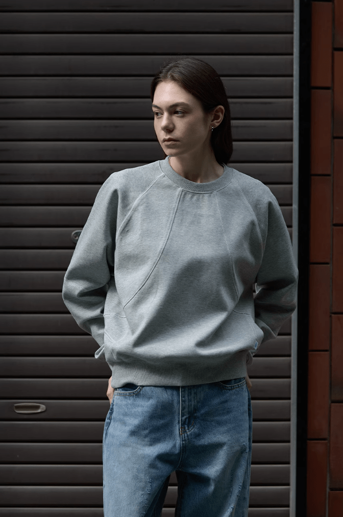 【430G】round neck sweatshirt N5026 - NNine