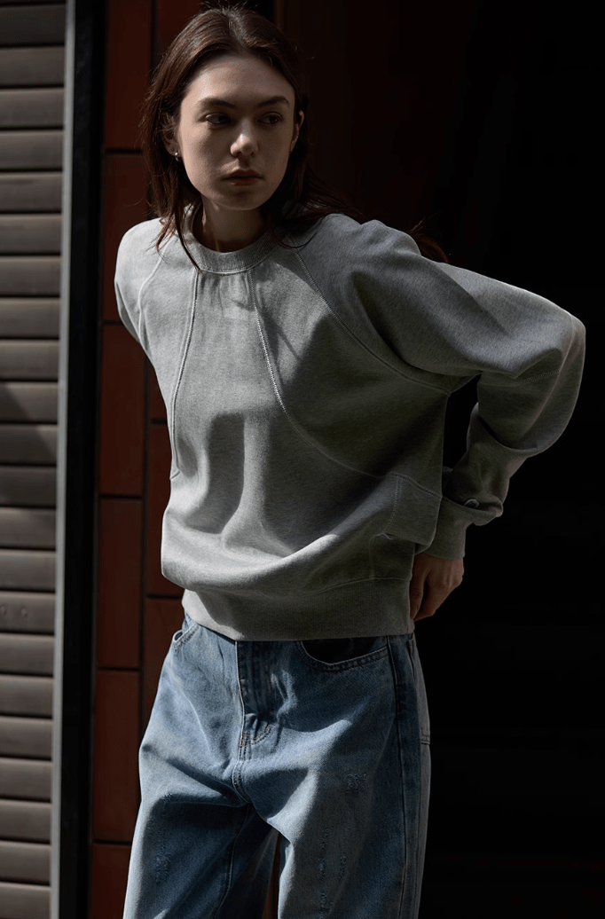 【430G】round neck sweatshirt N5026 - NNine