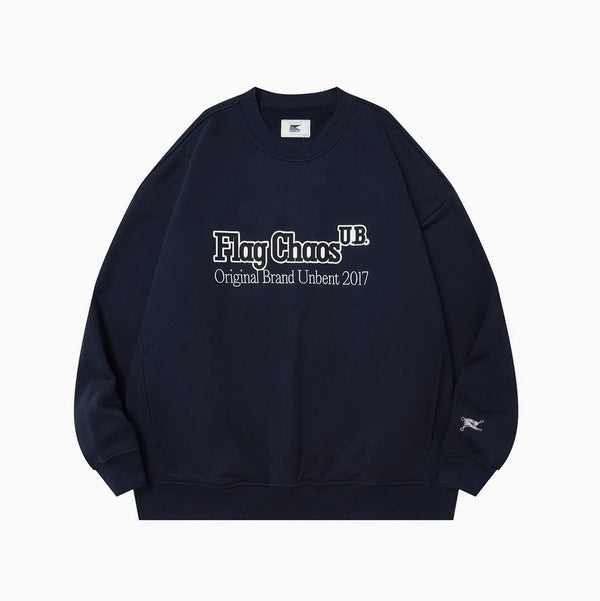 【440G】side pocket sweatshirt / ロゴ刺繍フリーススウェット N4647 - NNine