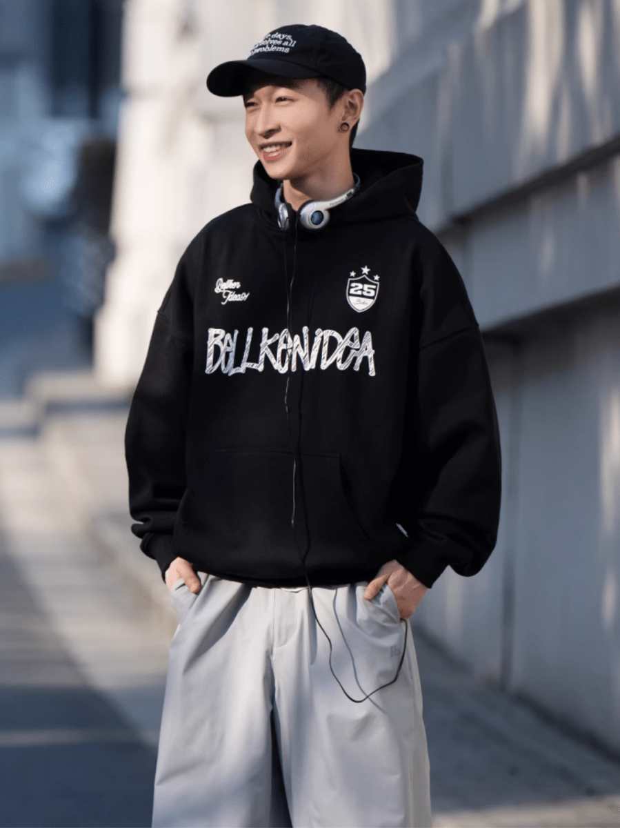 【445G】BELLKENIDEA logo print hoodie N5113 - ファッション通販 NNine(ナイン)