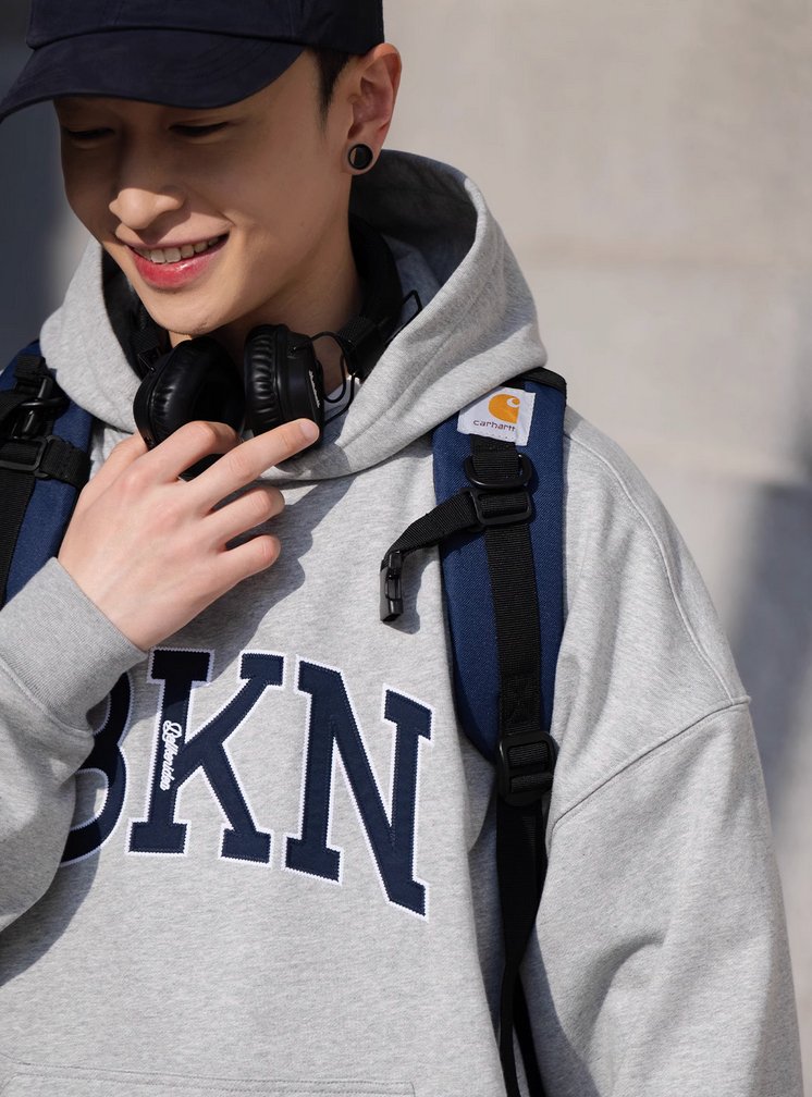 【445G】kangaroo pocket hoodie N4642 - NNine