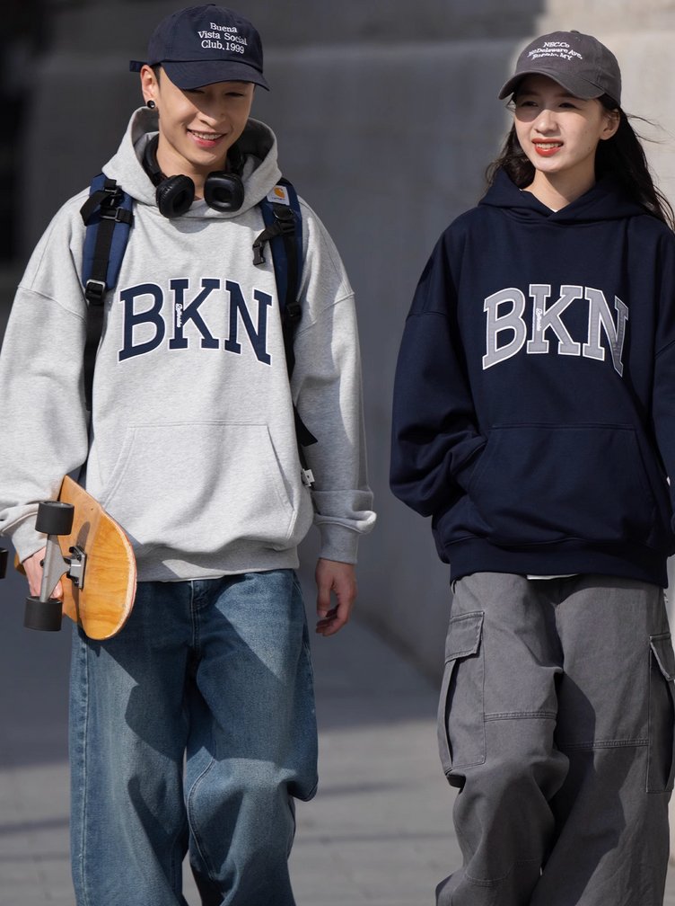 【445G】kangaroo pocket hoodie N4642 - NNine