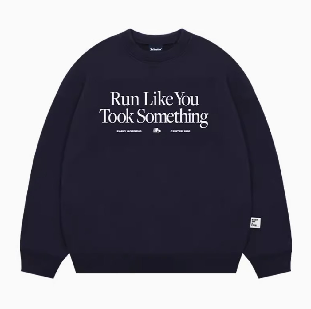 【445G】printed sweatshirt / メッセージプリントトレーナー N4253 - NNine