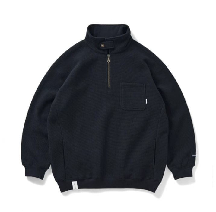 【450G】stand collar half zip sweatshirt / スタンドカラーハーフジップスウェット N4217 - NNine