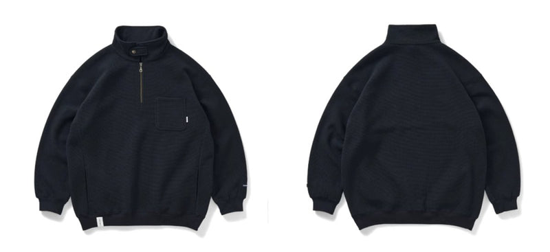 【450G】stand collar half zip sweatshirt / スタンドカラーハーフジップスウェット N4217 - NNine