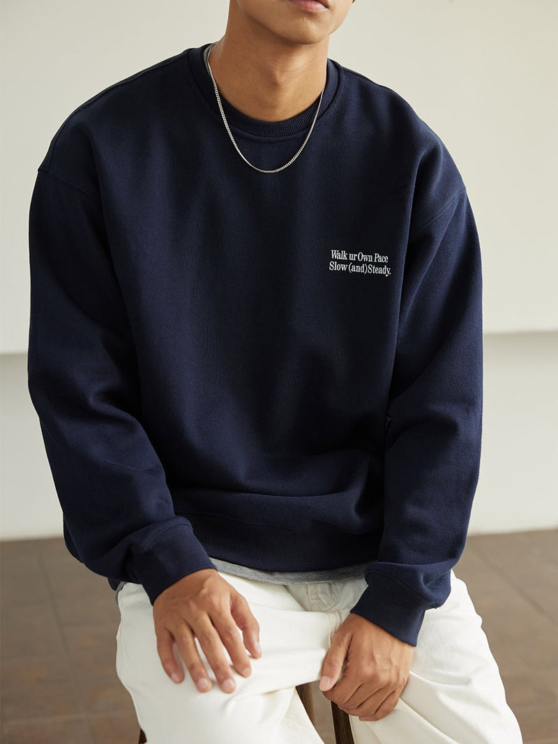 【500G】medal back print sweatshirt N3596 - NNine