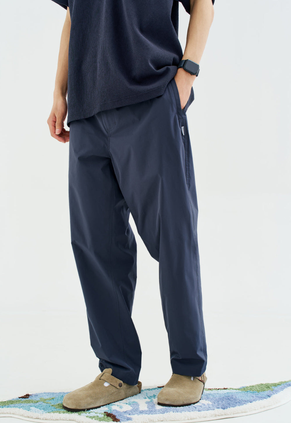 パンツ OVY W polyester pants OVY New Release] Recreated from the classic USA work pants