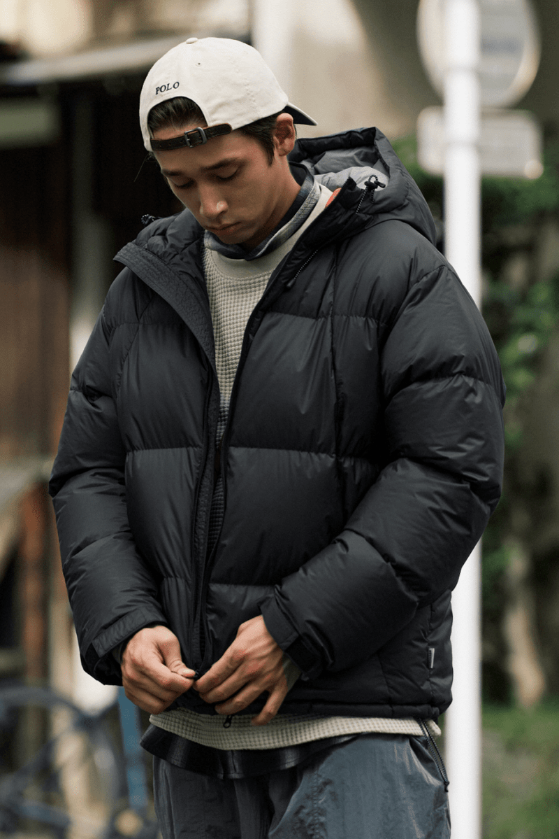 【650FP＋】機能性撥水 detachable hood down jacket N4630 - NNine