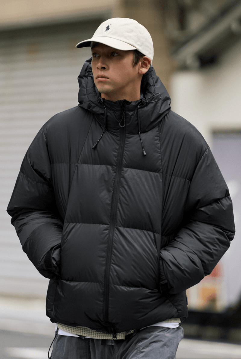 【650FP＋】機能性撥水 detachable hood down jacket N4630 - NNine