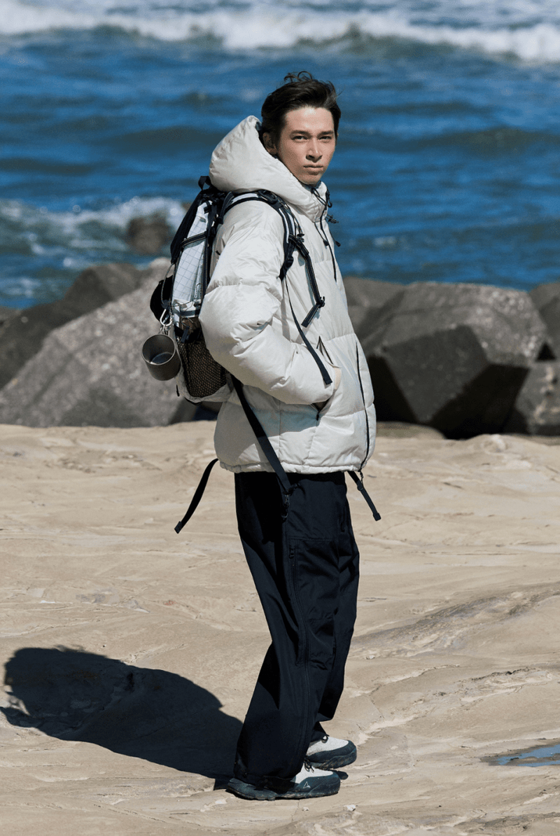 【650FP＋】機能性撥水 detachable hood down jacket N4630 - NNine