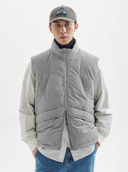 【撥水機能性650FP＋】white duck down vest N4720 - NNine