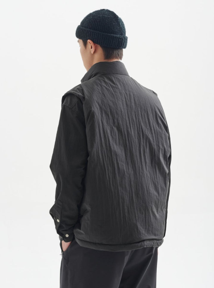 【撥水機能性650FP＋】white duck down vest N4720 - NNine