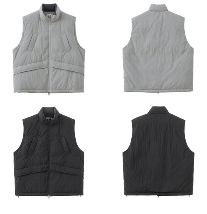 【撥水機能性650FP＋】white duck down vest N4720 - NNine