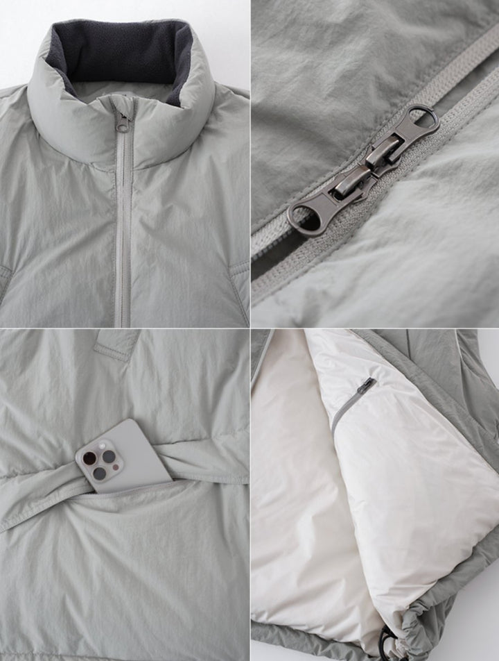 【撥水機能性650FP＋】white duck down vest N4720 - NNine
