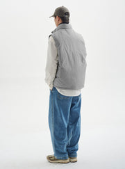 【撥水機能性650FP＋】white duck down vest N4720 - NNine