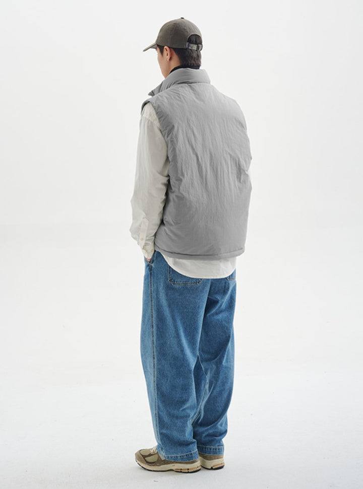 【撥水機能性650FP＋】white duck down vest N4720 - NNine
