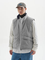 【撥水機能性650FP＋】white duck down vest N4720 - NNine