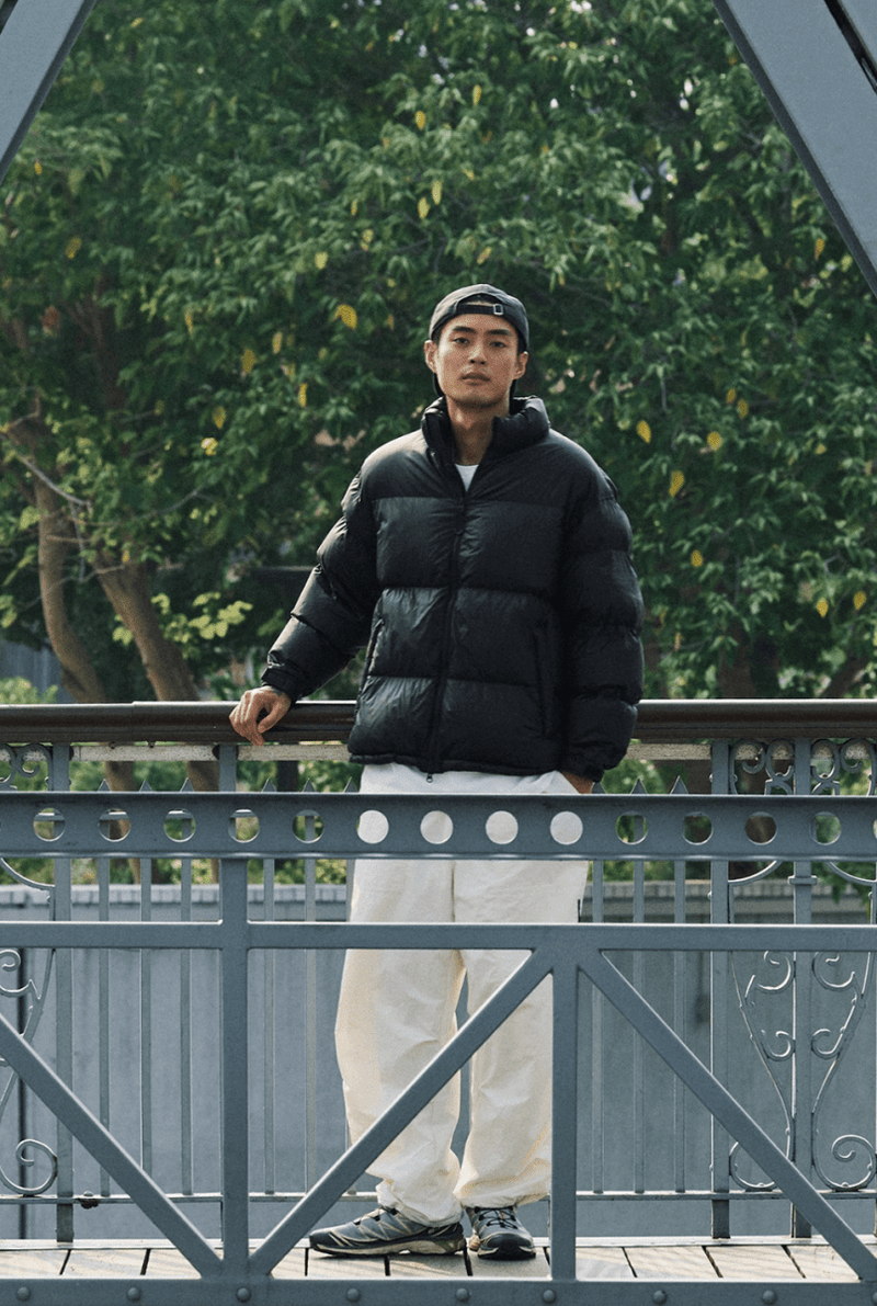 【650PF】機能性　stand collar down jacket N4483 - NNine