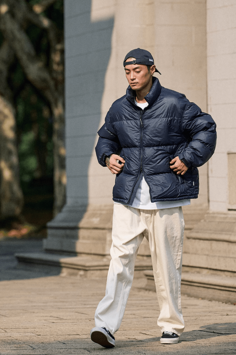 【650PF】機能性　stand collar down jacket N4483 - NNine