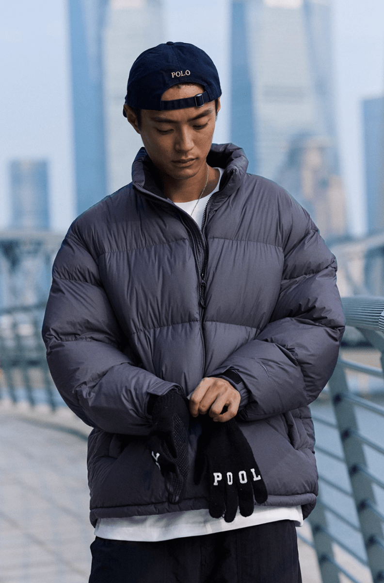 【650PF】機能性　stand collar down jacket N4483 - NNine