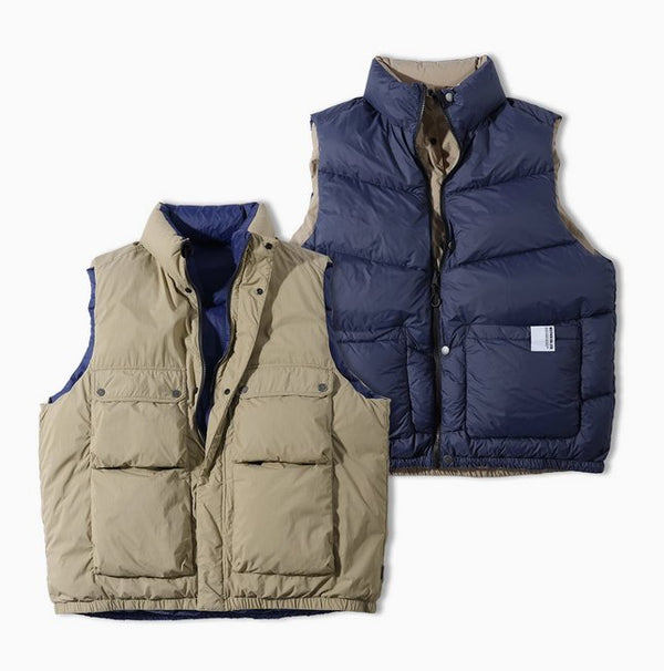 【650フィルパワー】Reversible duck down vest N4592 - NNine