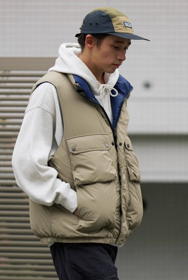 【650フィルパワー】Reversible duck down vest N4592 - NNine