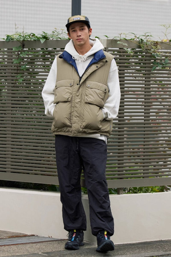 【650フィルパワー】Reversible duck down vest N4592 - NNine