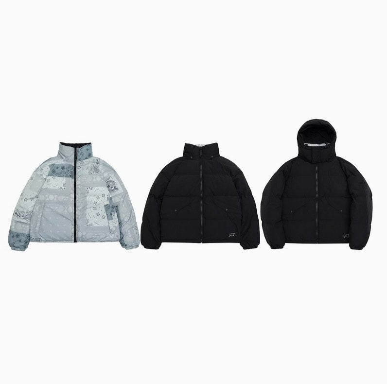 【700フィルパワー・防風 防水 透気 機能性】reversible down jacket N4626 - NNine