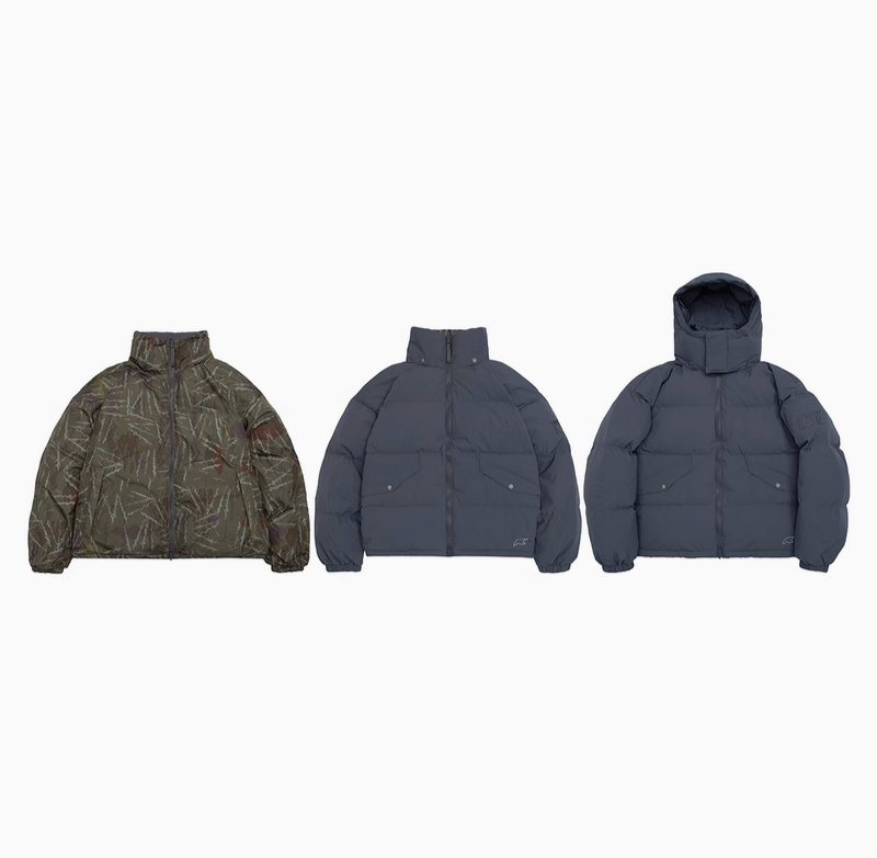 【700フィルパワー・防風 防水 透気 機能性】reversible down jacket N4626 - NNine