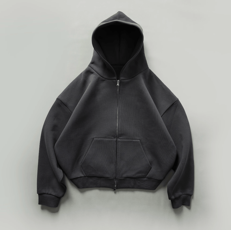 【700G】double zip sweatshirt hoodie N4810 - NNine