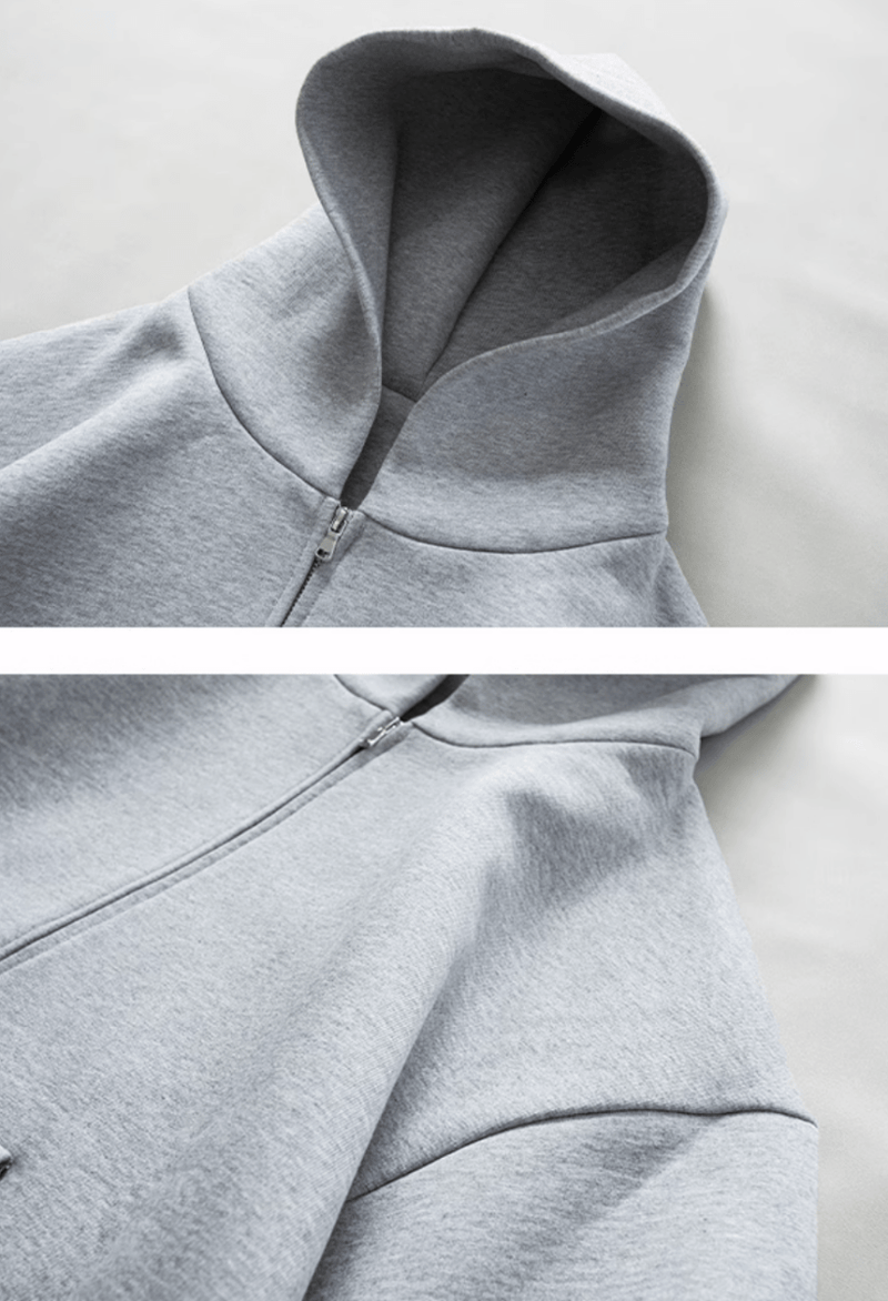 【700G】double zip sweatshirt hoodie N4810 - NNine