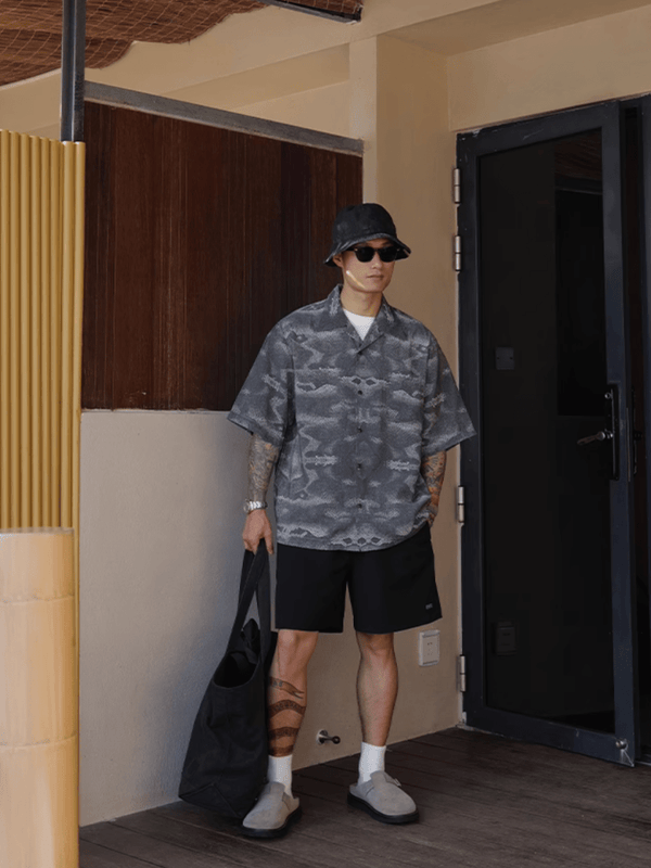 スネークプリントアロハシャツ モダール82% / Snake Print Aloha Shirt N5468 - ファッション通販NNine（ナイン）