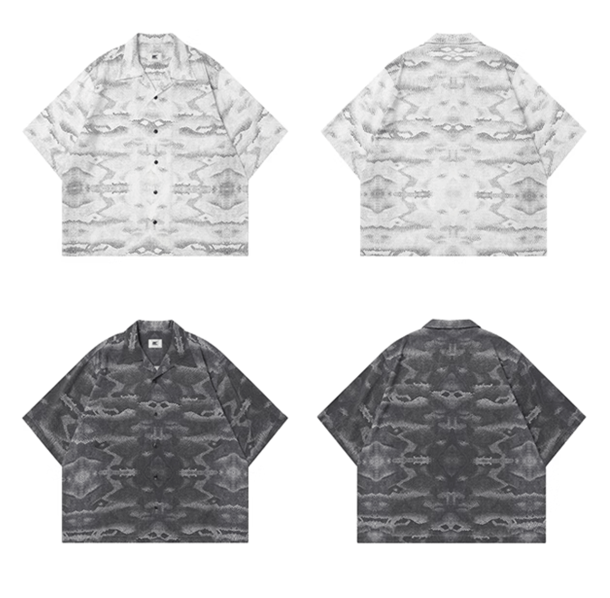 スネークプリントアロハシャツ モダール82% / Snake Print Aloha Shirt N5468 - ファッション通販NNine（ナイン）