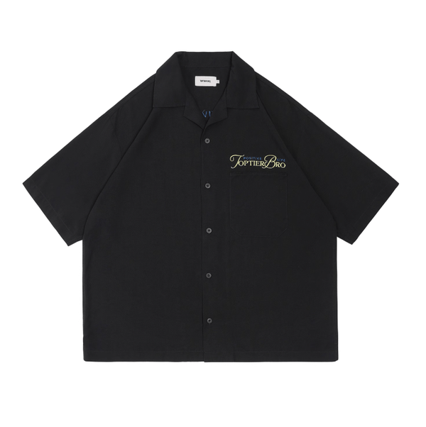 バック刺繍オープンカラーシャツ ライオセル95% / Back Embroidered Shirt N5514 - ファッション通販NNine（ナイン）