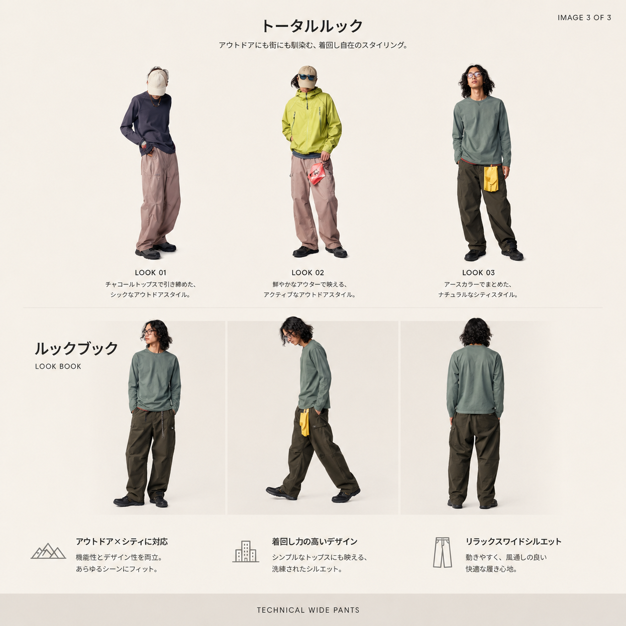 撥水加工 マルチポケット カーゴワークパンツ N7081
