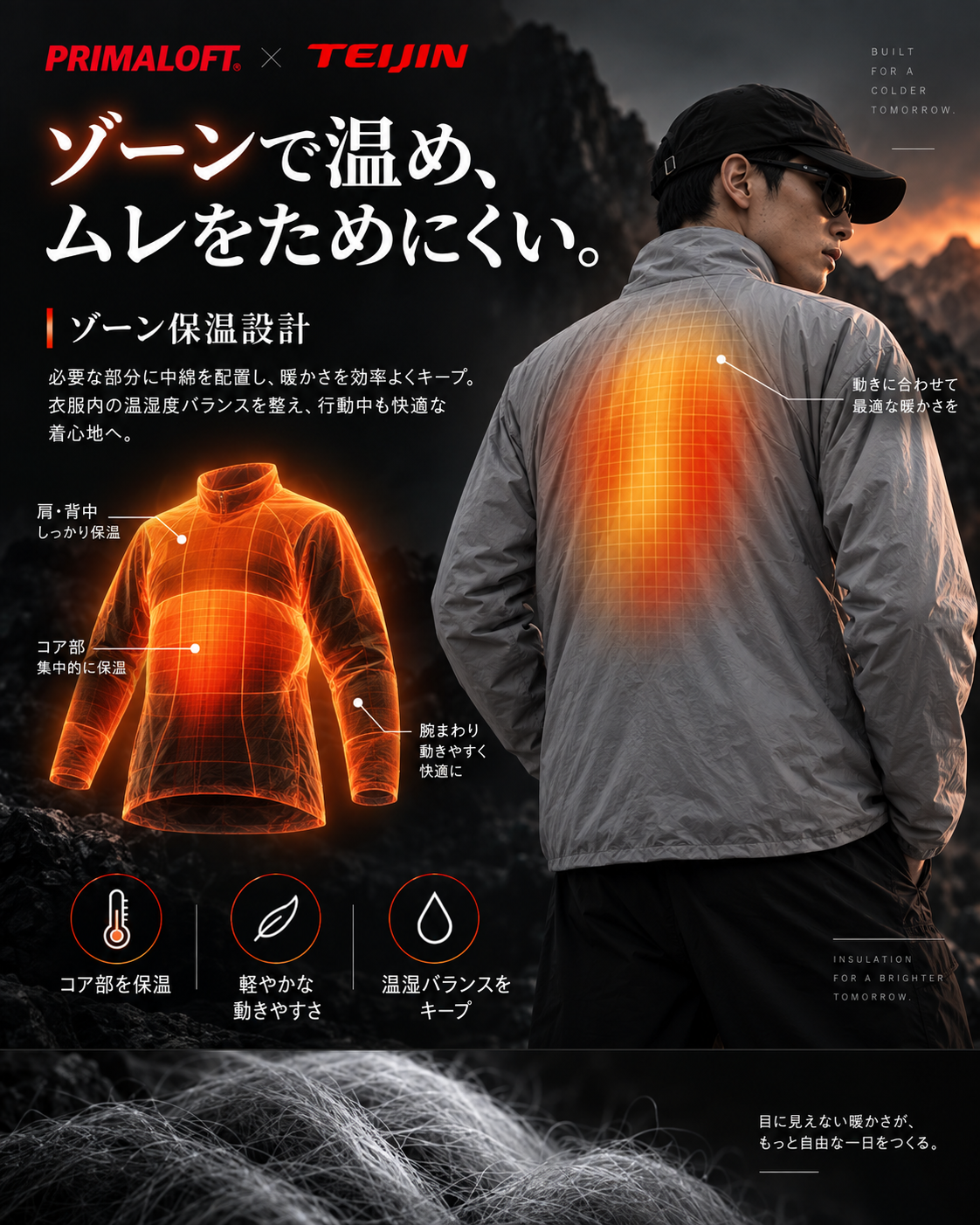 【テックウェア】撥水スタンドカラーライトインサレーションジャケット N7282