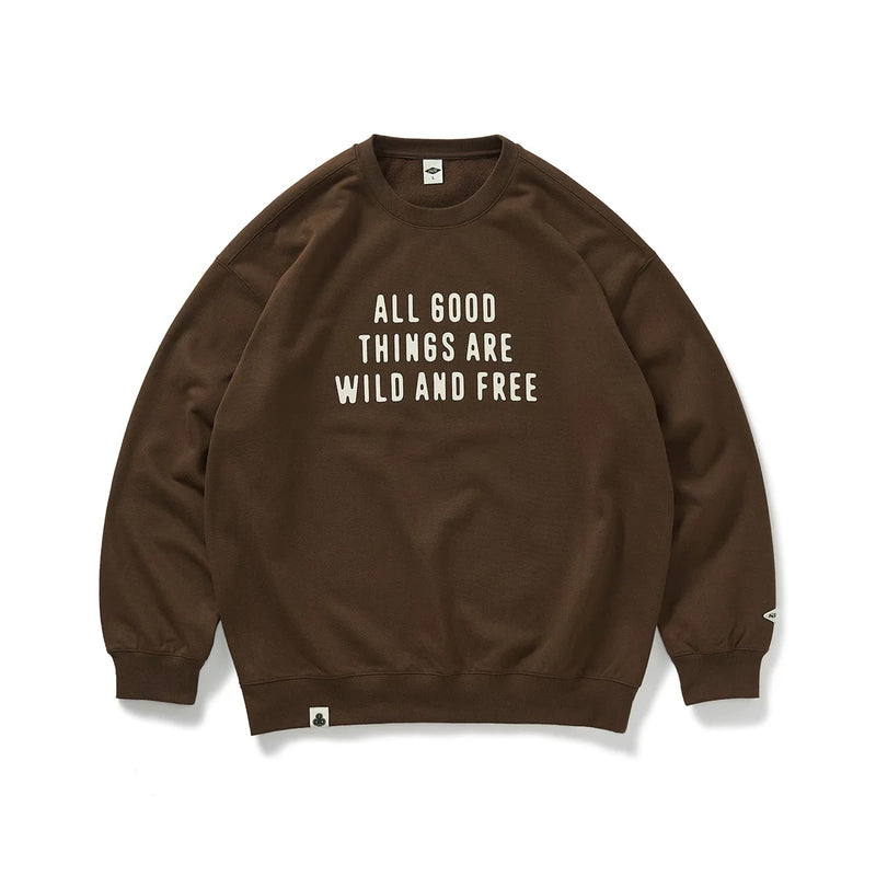 420G message print sweatshirt   N4563