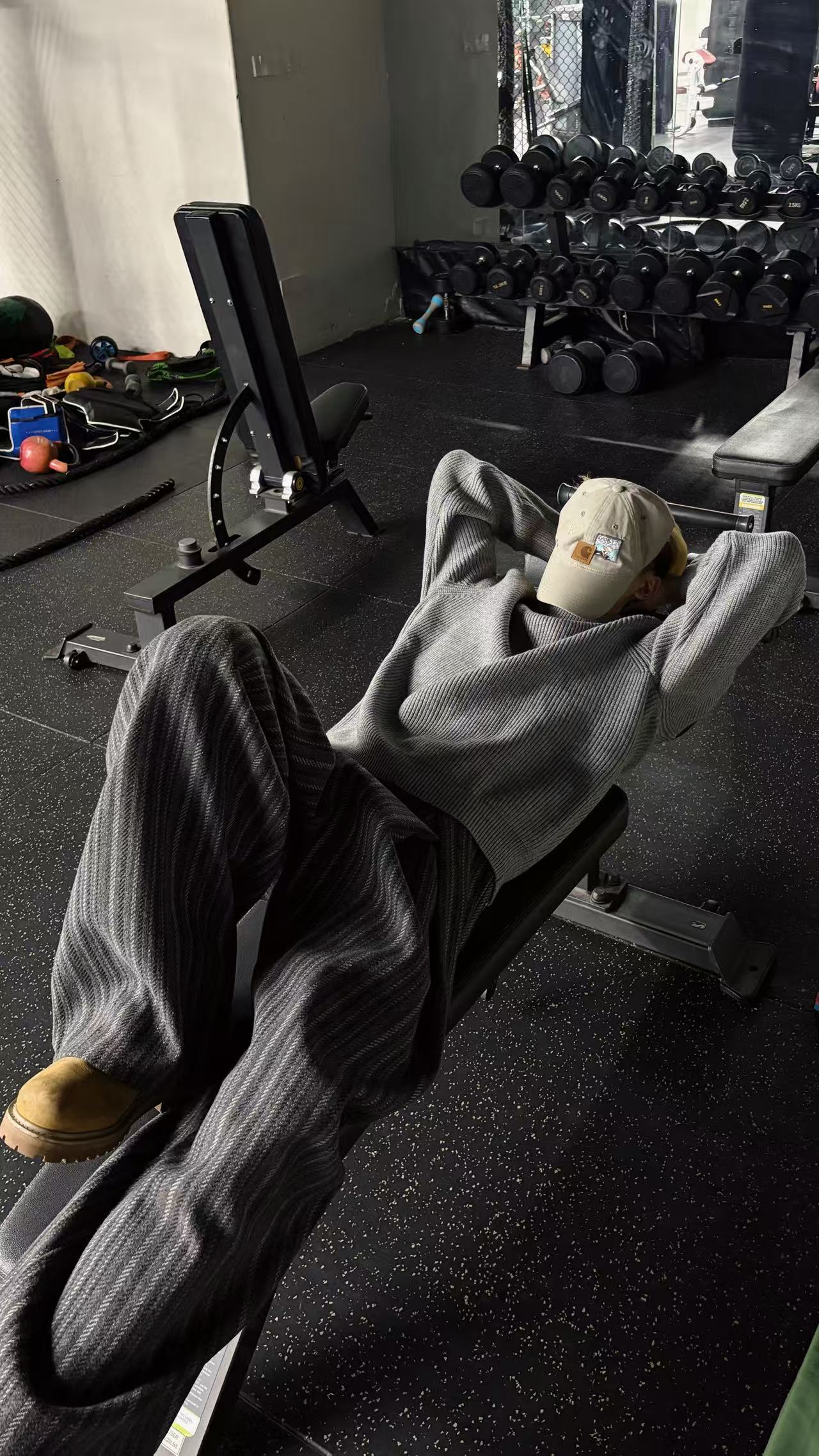 テクスチャーストライプ・ワイドストレート・トラウザーズ N6189